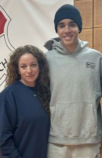 Carolin Musiala with her son Jamal Musiala